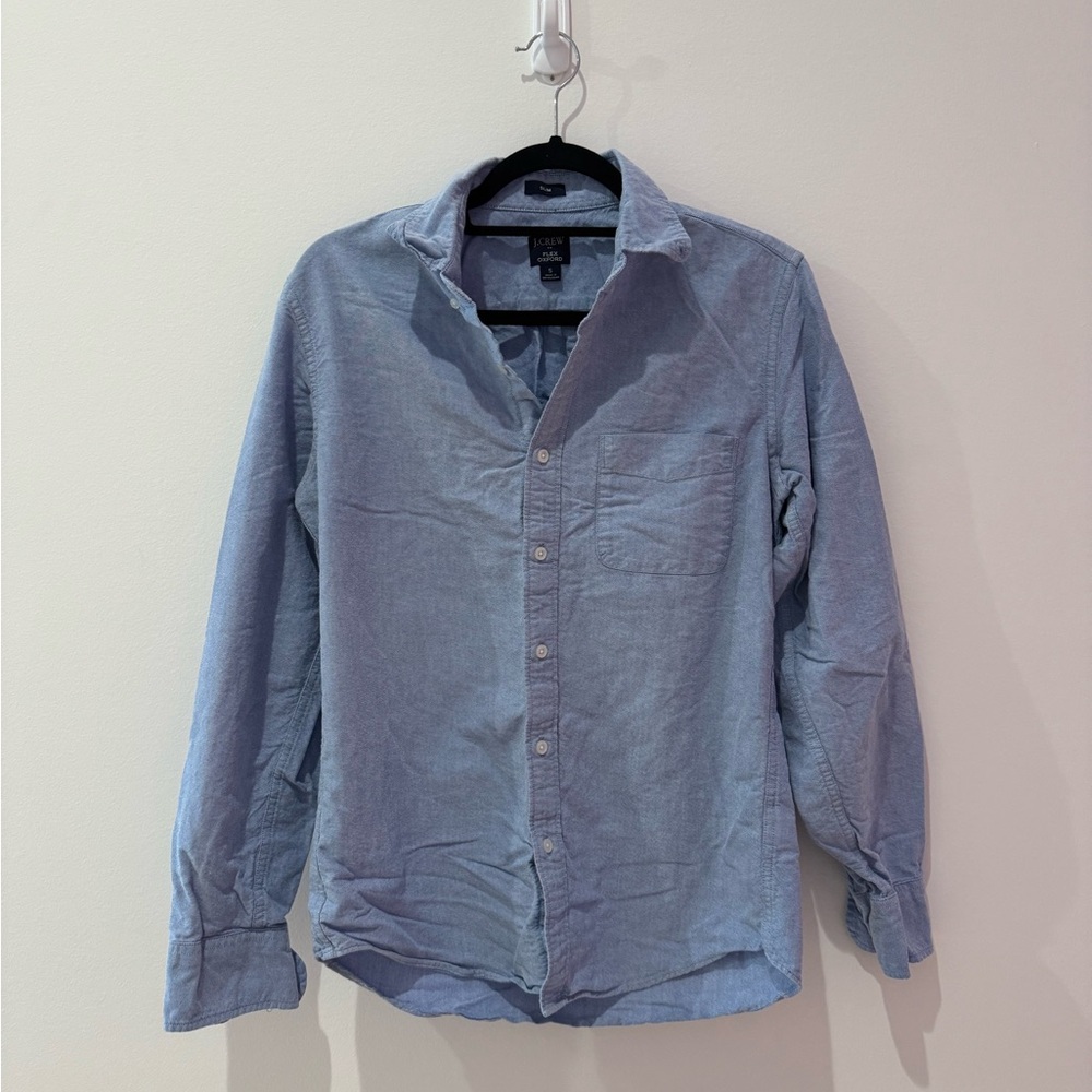 Men's Blue Button-Up Shirt
